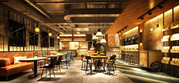 Ambiente interno aconchegante da pizzaria